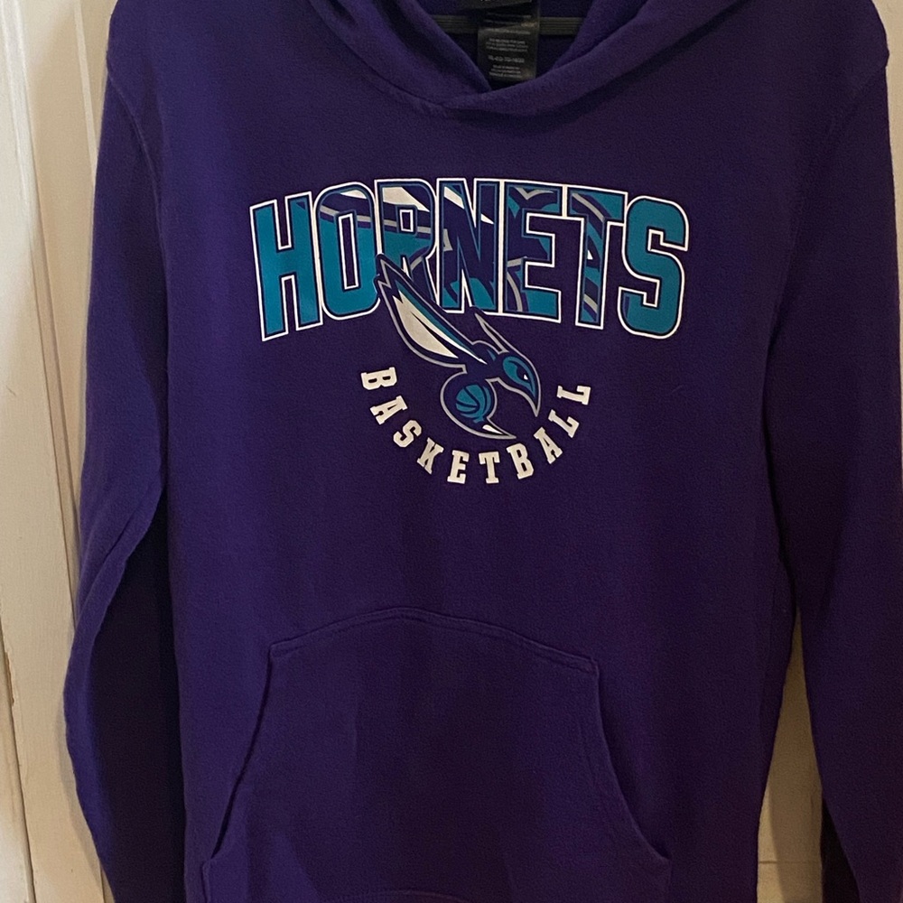 Charlotte Hornets Kids Purple Basketball Hoodie